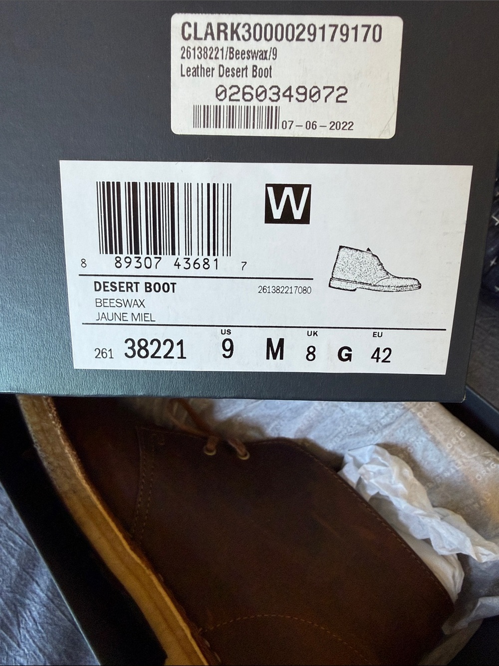 Clarks Men's Chukka Boots in Dark Brown Leather - Picture 2 of 6